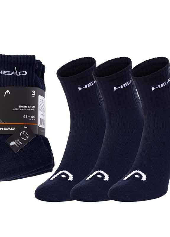 Шкарпетки SHORT CREW 3P UNISEX темно-синій unisex 35-38 Head (261766003)