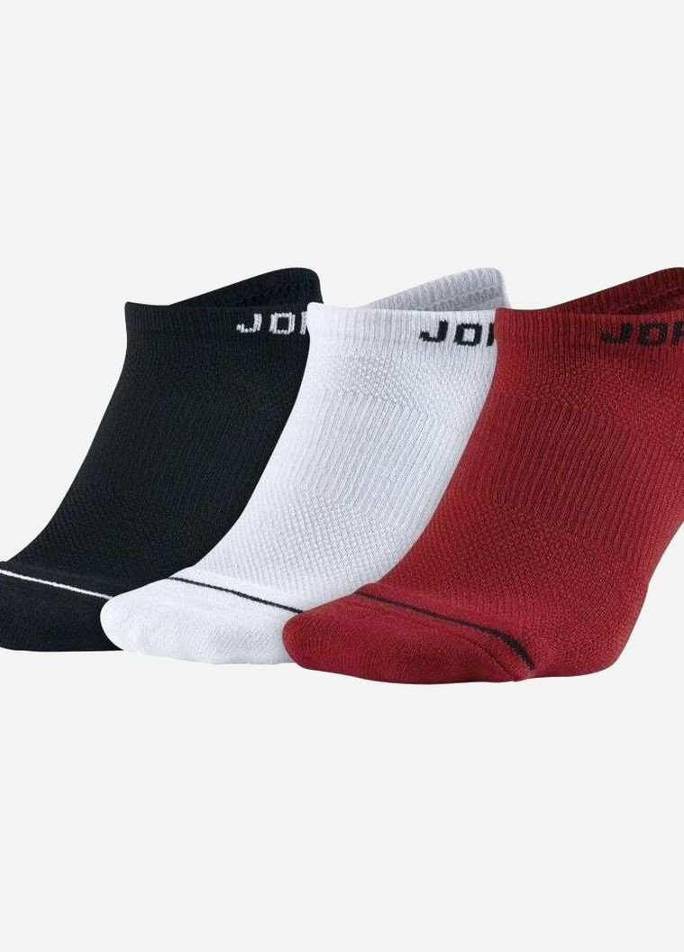 Носки U JORDAN EVERYDAY MAX NS 3PR черный, белый, красный unisex 34-38 Nike (261766136)