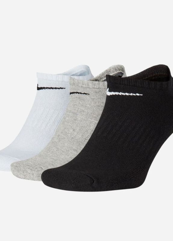 Шкарпетки U NK EVERYDAY CUSH NS 3PR чорний, білий, сірий unisex 34-38 Nike (261766170)