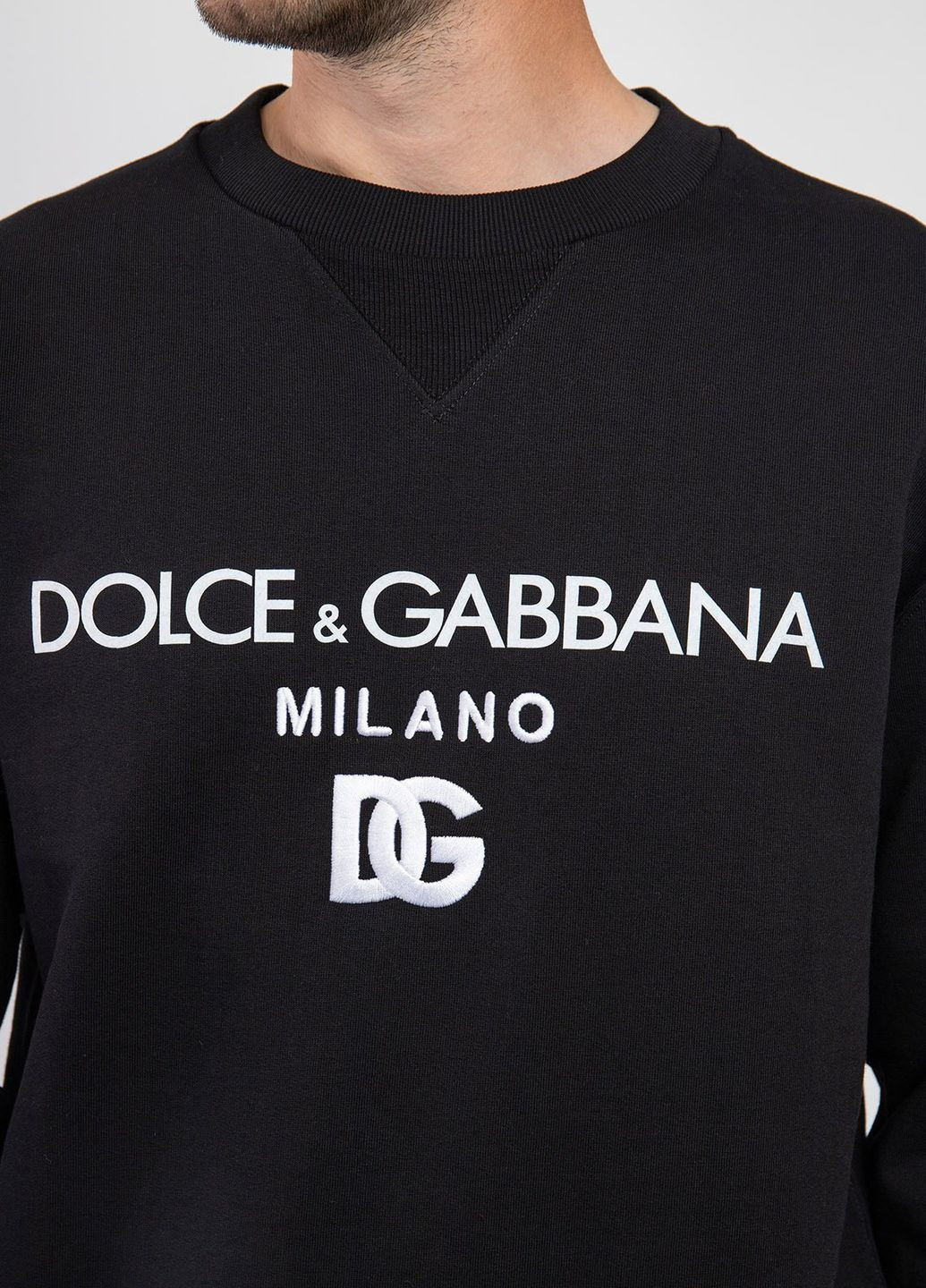 Черный хлопковый свитшот Milano Dolce & Gabbana - крой черный кэжуал - (260668856)