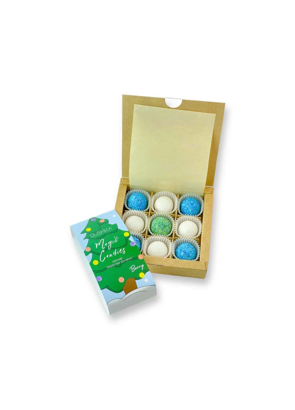 Твердая пена для ванны праздничная Berry magic candies DUSHKA (260668693)