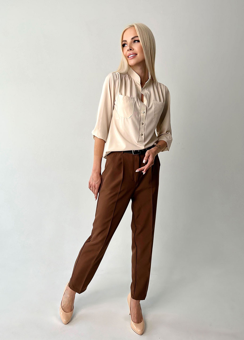Класичні вкорочені брюки Fashion Girl prime (260736185)