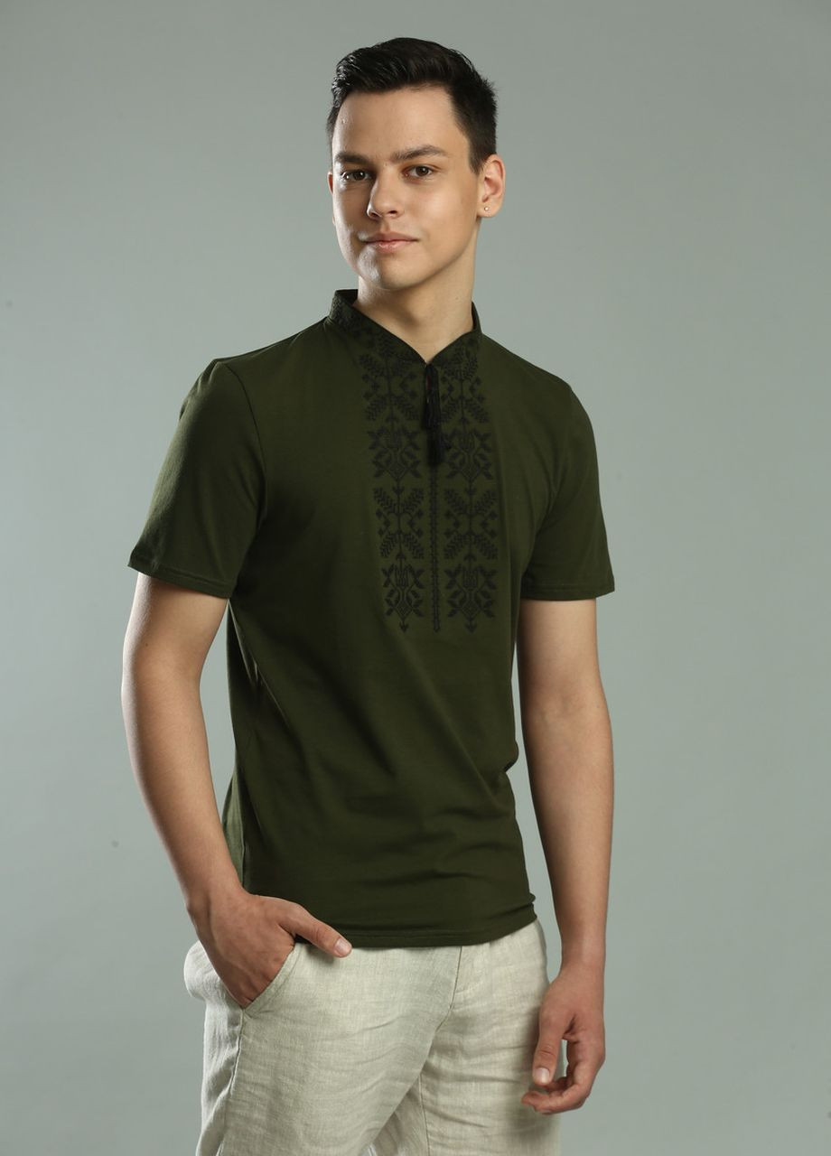 Чоловіча футболка з вишивкою "Тризуб" Melanika (260736054)