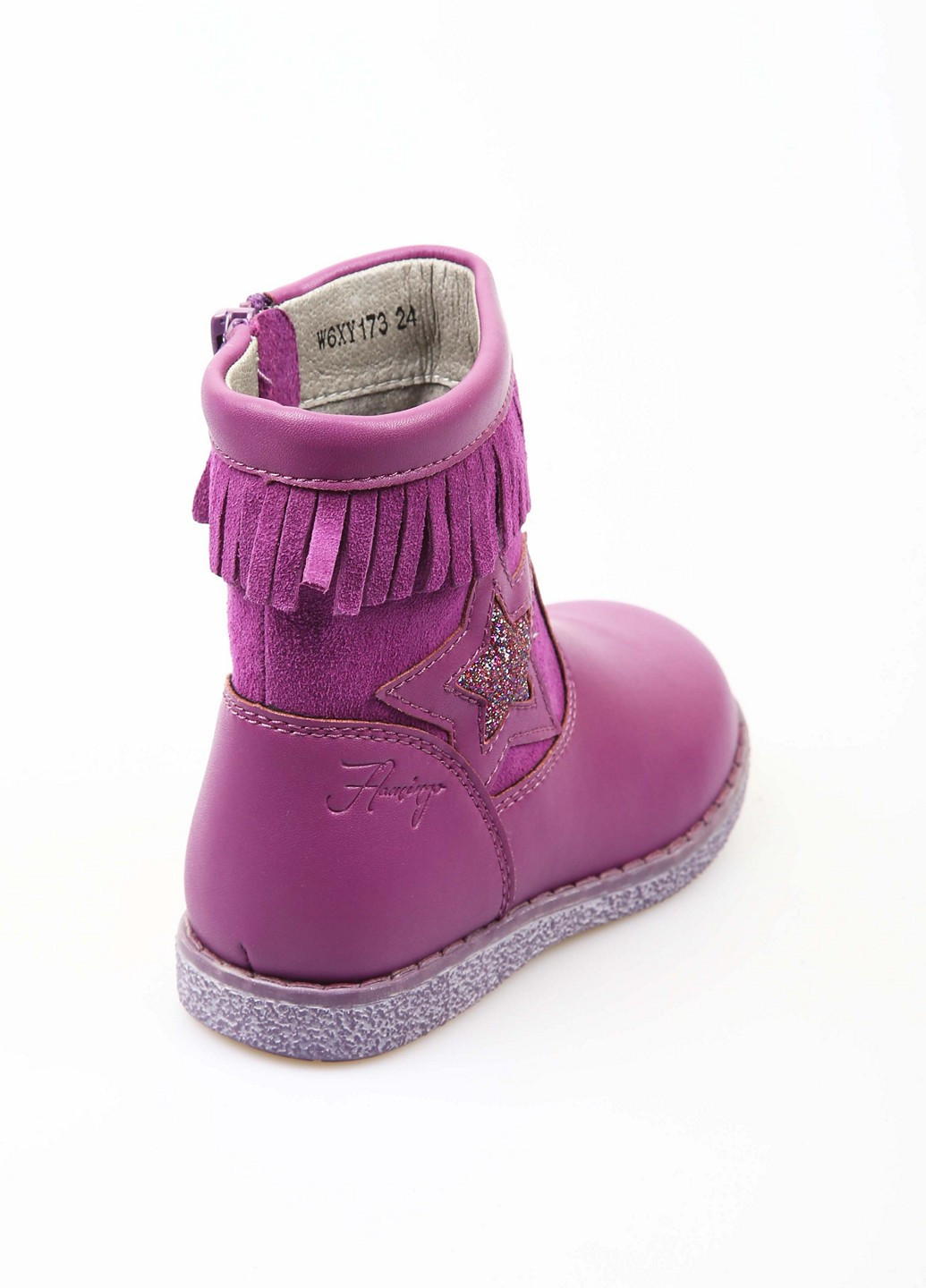 Фиолетовые кэжуал осенние ботинки Flamingo