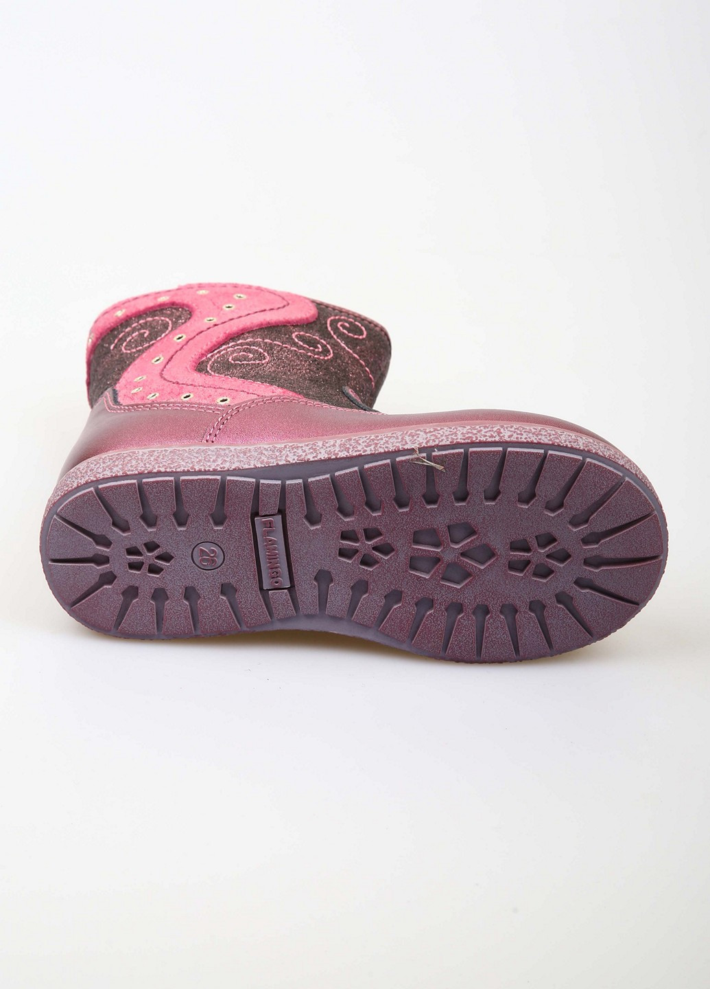 Фуксия кэжуал осенние ботинки Flamingo
