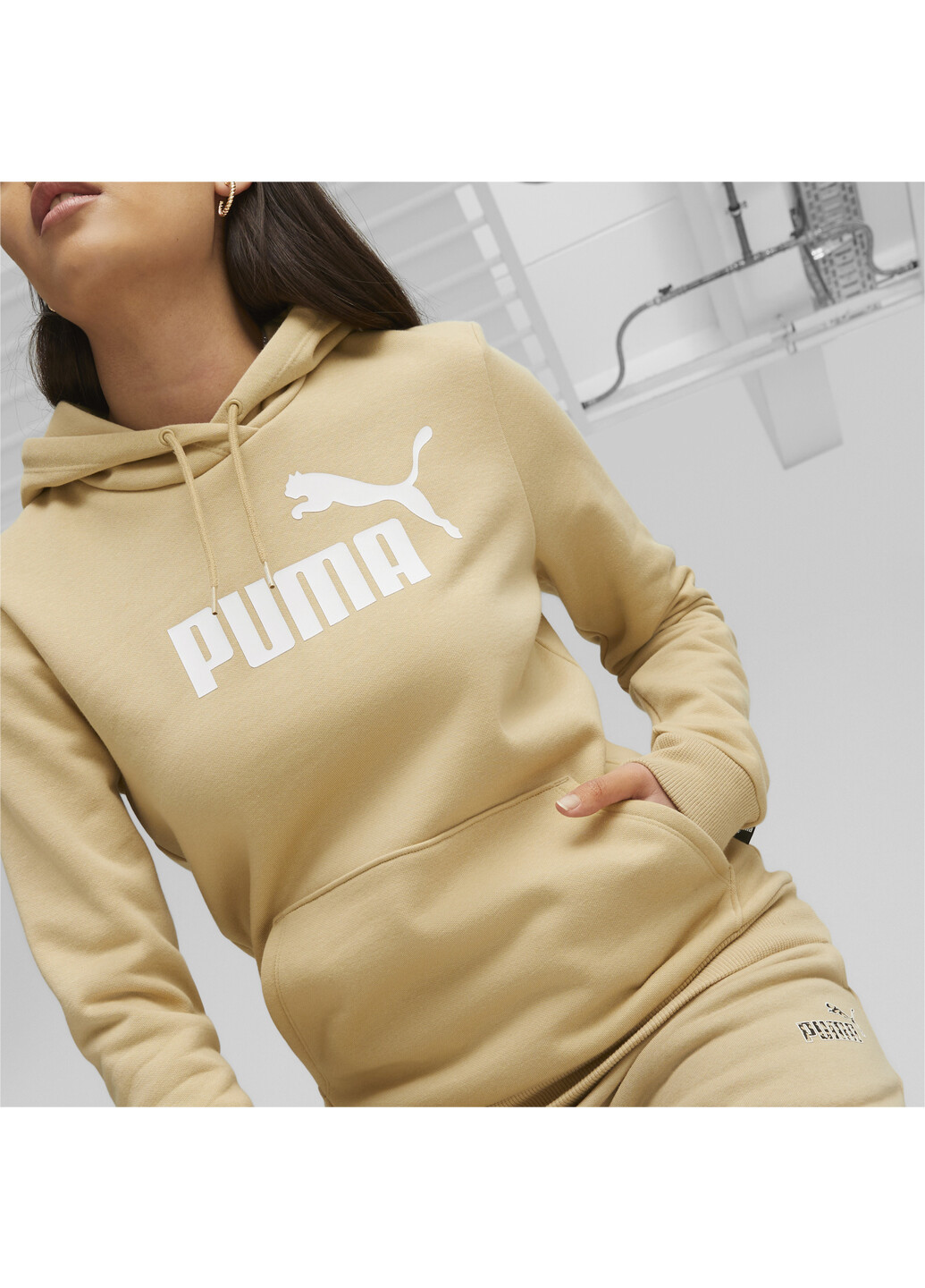 Толстовка Essentials Logo FL Women's Hoodie Puma (260713303)