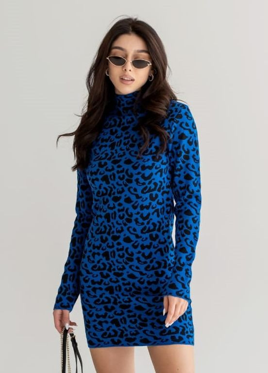 Синя синя сукня леопард марітель Maritel'