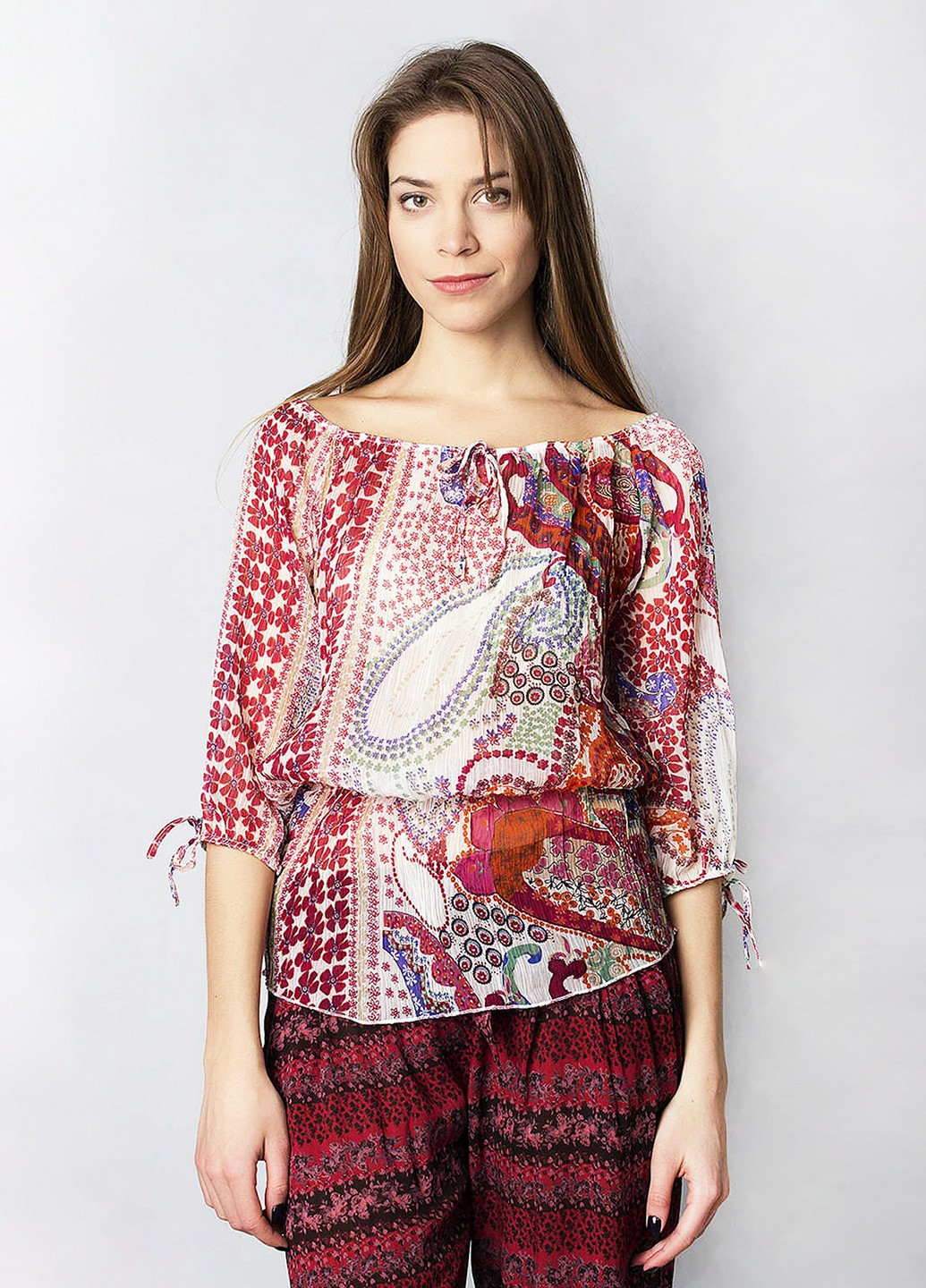 Комбінована блуза Meggi