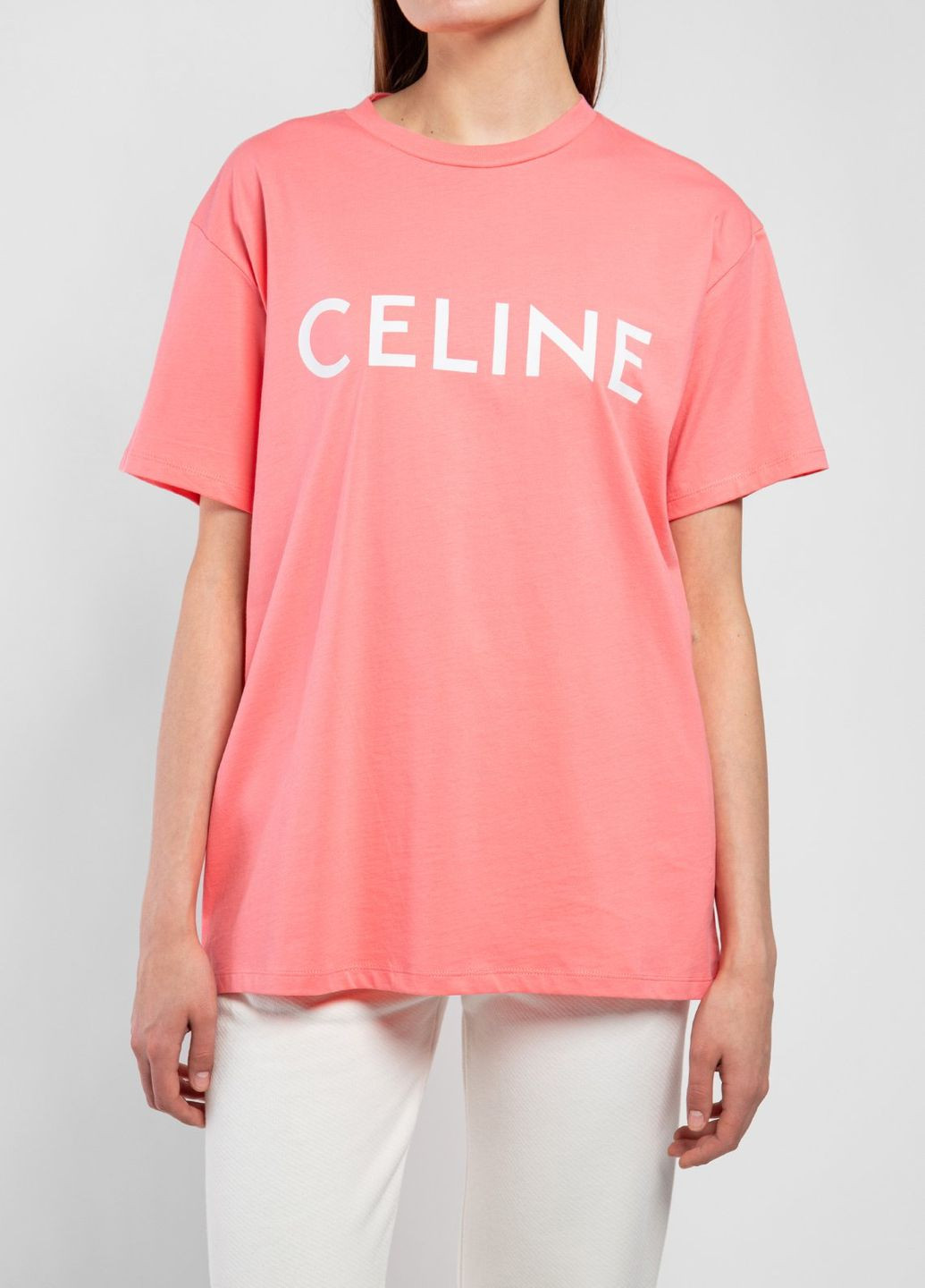 Рожева літня футболка Celine