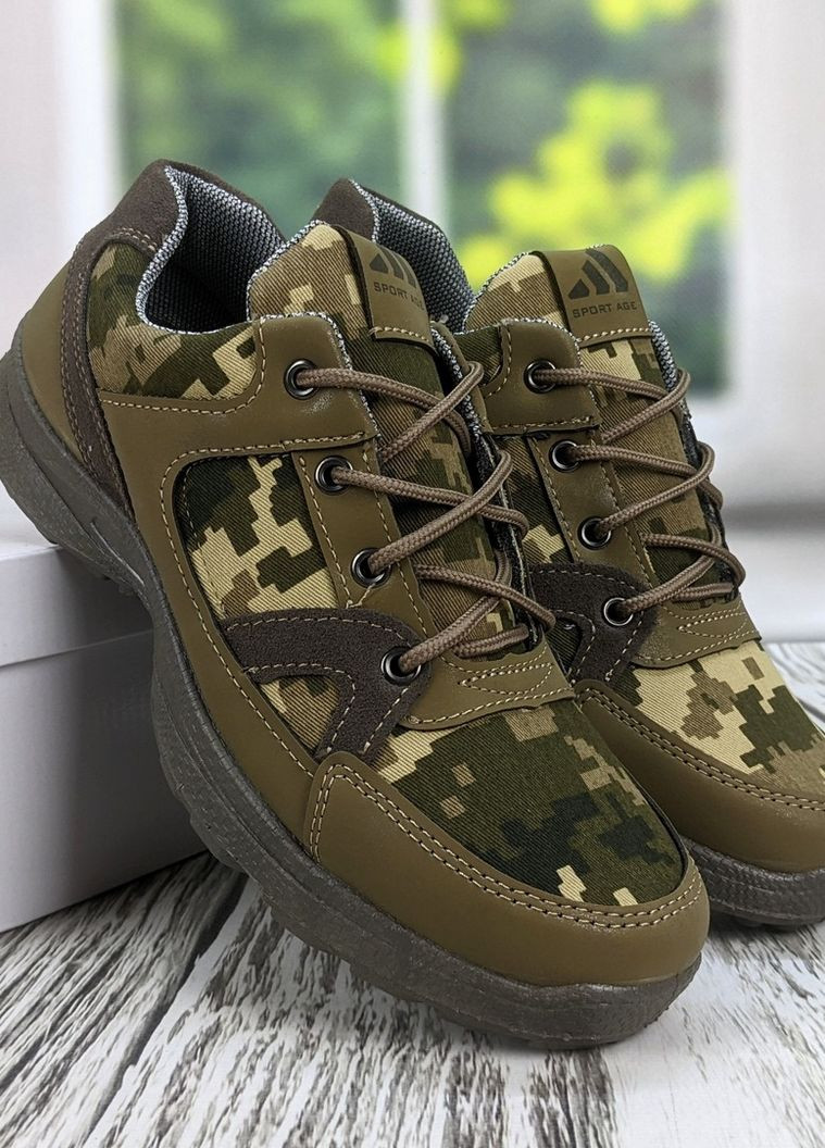 Кросівки чоловічі тактичні хакі піксель Paolla (260784810)