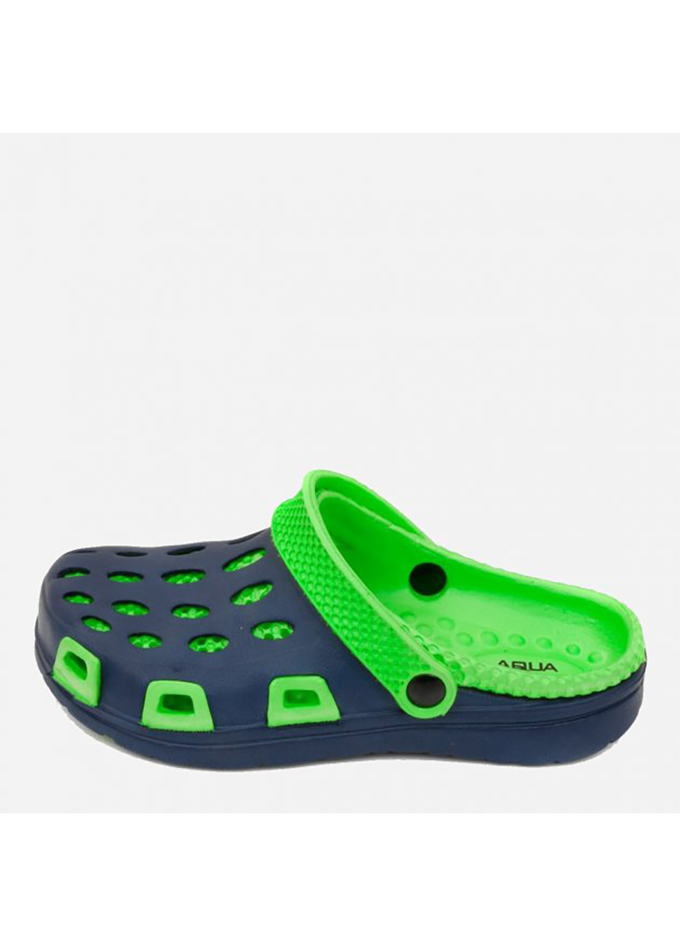 Зеленые спортивные кроксы silvi 6927 синий, зеленый Aqua Speed