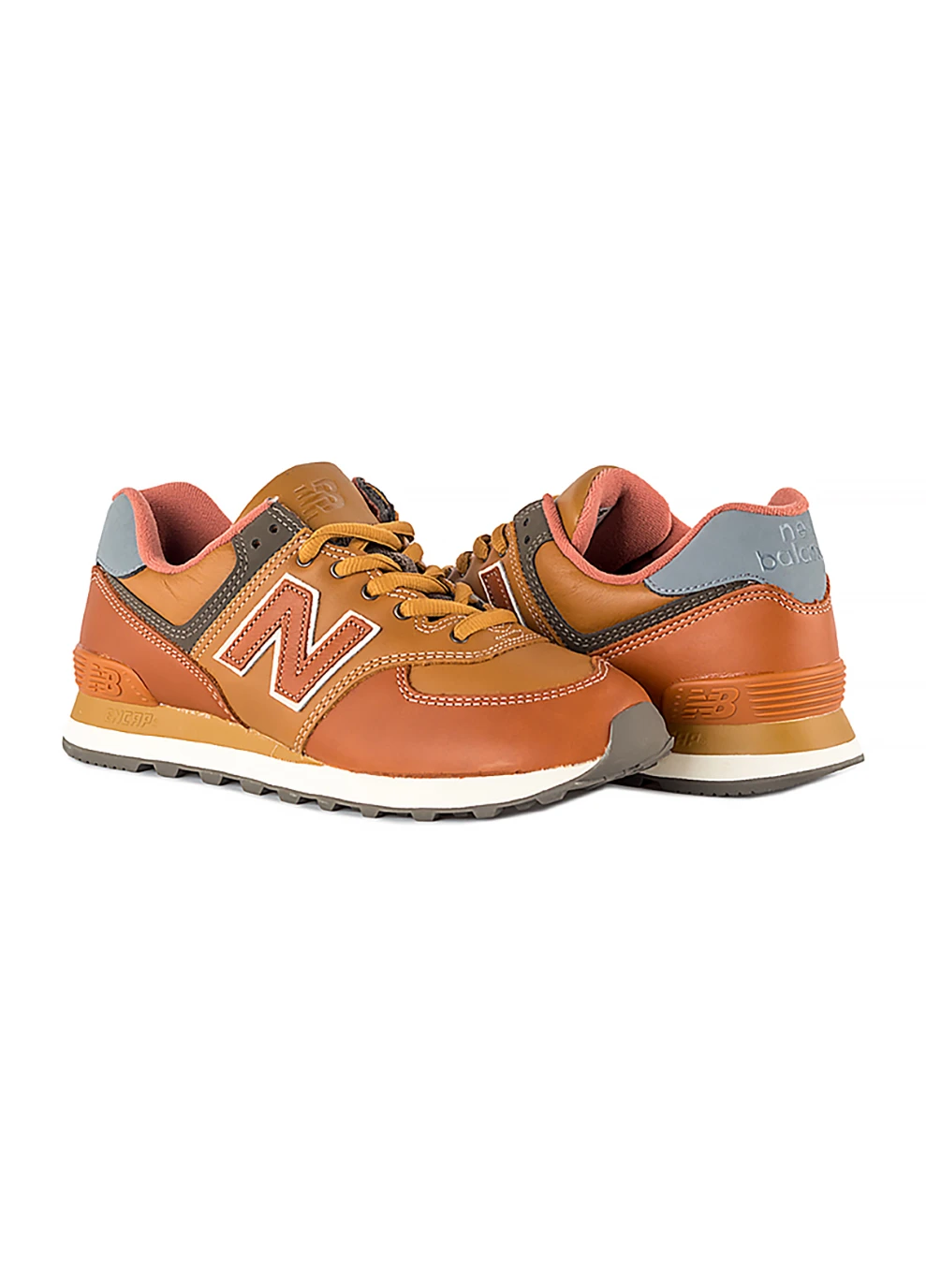 Коричневые демисезонные мужские кроссовки 574 коричневый New Balance