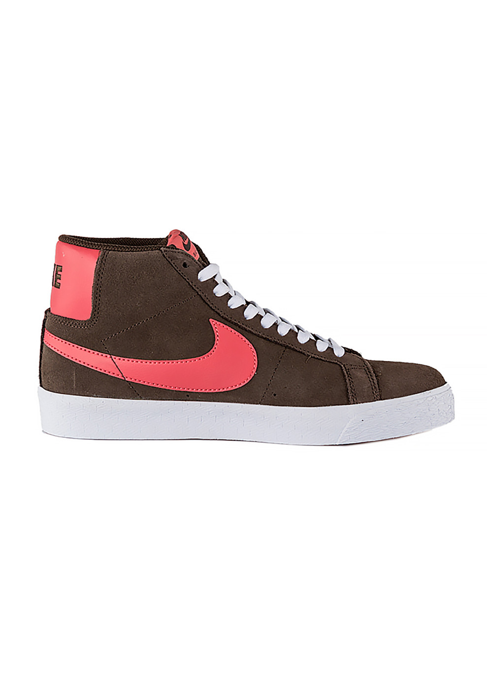 Коричневые демисезонные кроссовки sb zoom blazer mid коричневый Nike