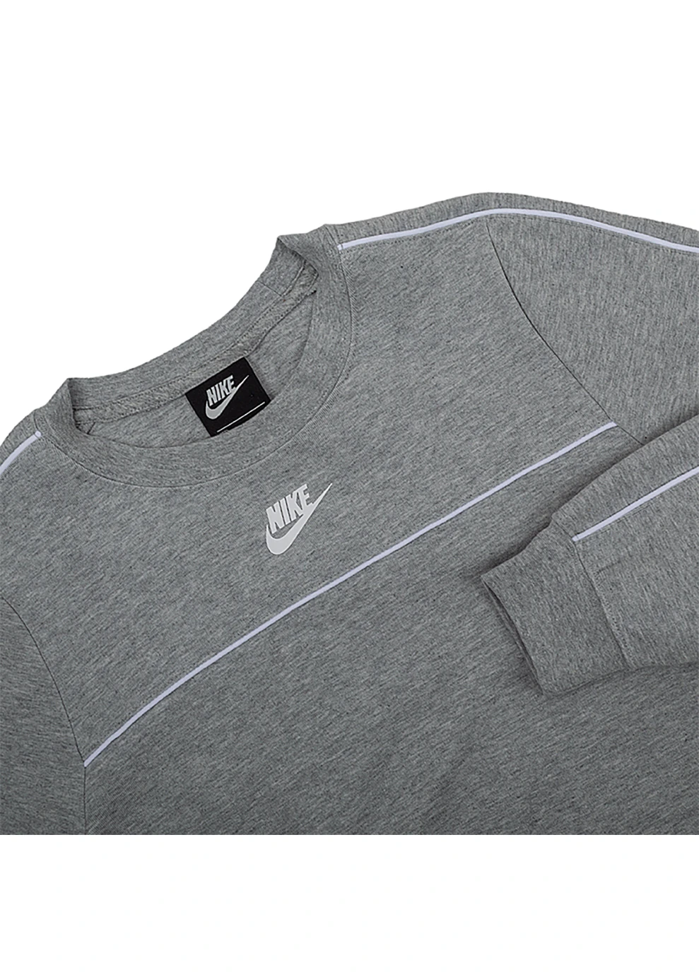 Женская Кофта W NSW MLNM ESSNTL FLC CREW Серый Nike (260795920)