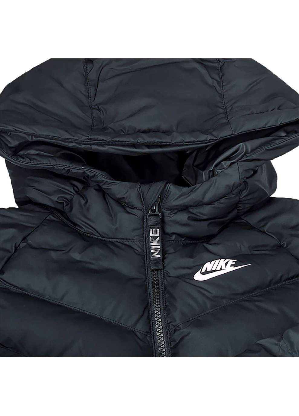 Черная демисезонная детская куртка k nsw synfl hd jkt черный Nike