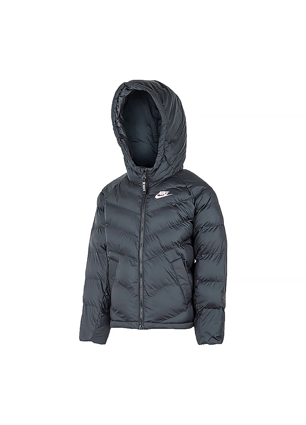 Черная демисезонная детская куртка k nsw synfl hd jkt черный Nike
