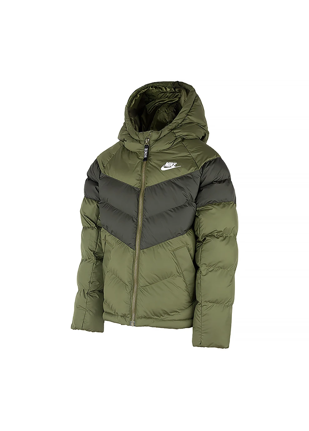 Оливковая (хаки) демисезонная детская куртка k nsw synfl hd jkt хаки Nike