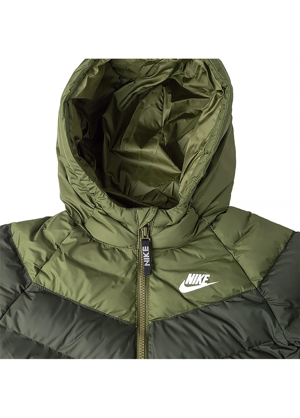 Оливковая (хаки) демисезонная детская куртка k nsw synfl hd jkt хаки Nike