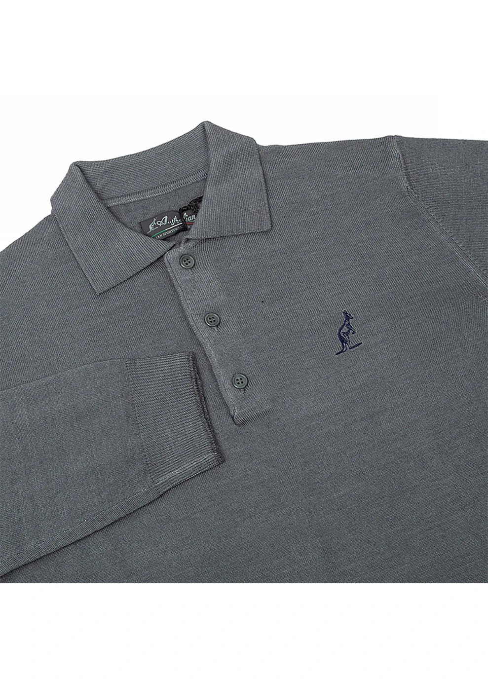 Чоловіча Кофта AUTRALIAN Sweater Polo Neck Сірий Australian (260792072)