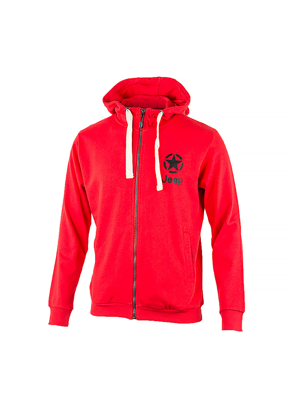 Мужская Толстовка HOODED SWEATSHIRT FULL ZIP STAR& Красный Jeep (260795329)