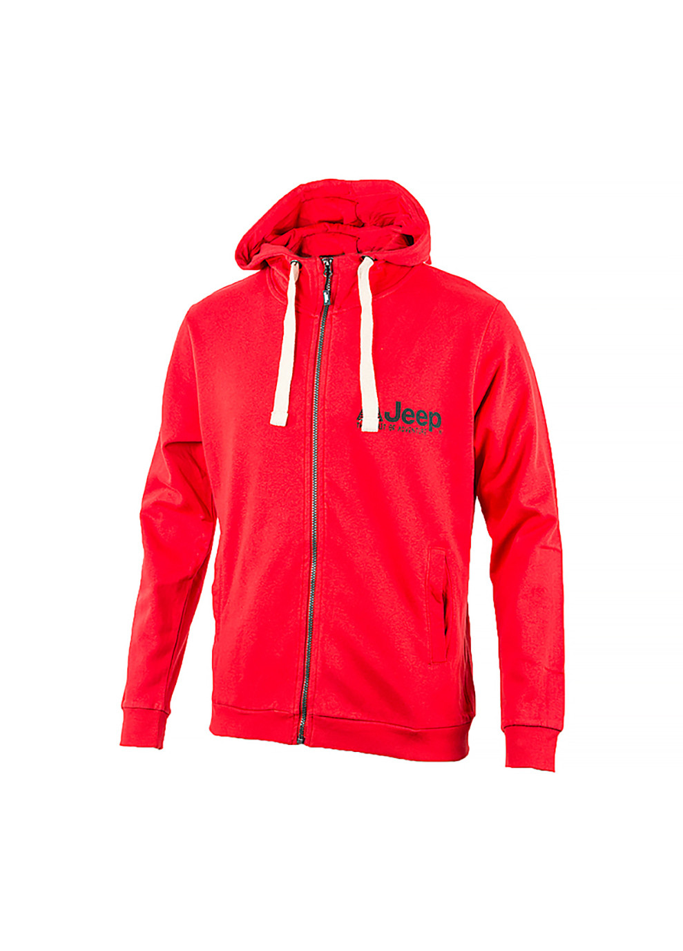 Чоловіча Толстовка HOODED SWEATSHIRT FULL ZIP The spirit of Adventure Червоний Jeep (260795713)