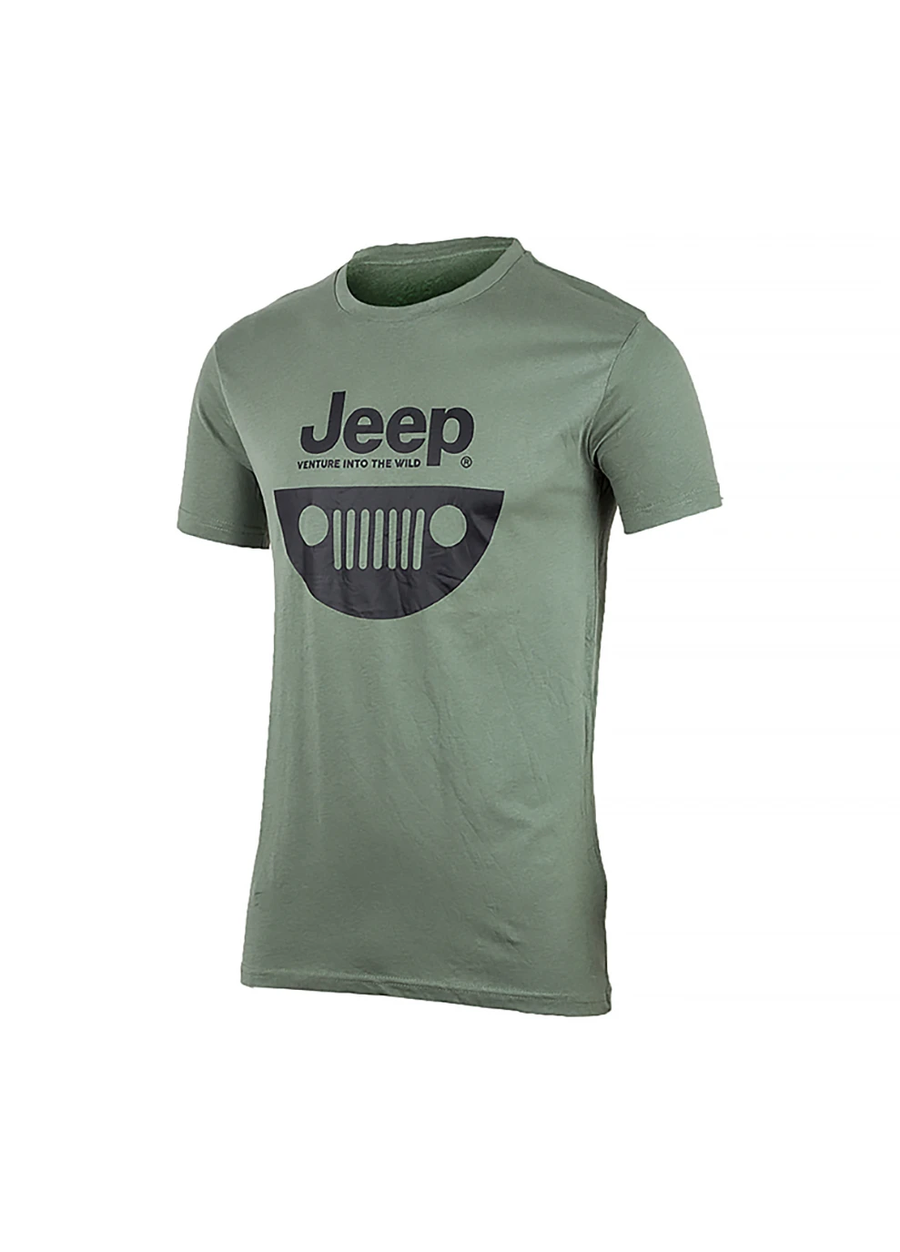 Хаки (оливковая) мужская футболка t-shirt &grille хаки l (o102584-e850 l) Jeep