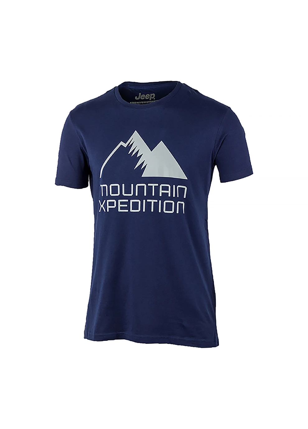 Синяя мужская футболка t-shirt mountain xpedition print jx22a синий l (o102627-k882 l) Jeep