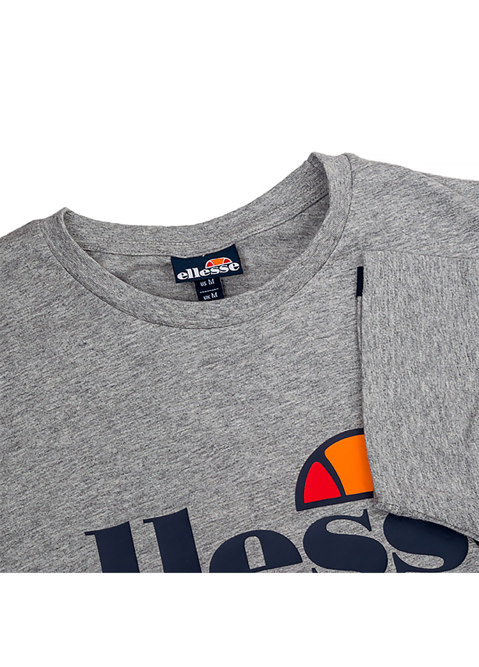 Серая мужская футболка sl prado серый l (shc07405-grey-marl l) Ellesse