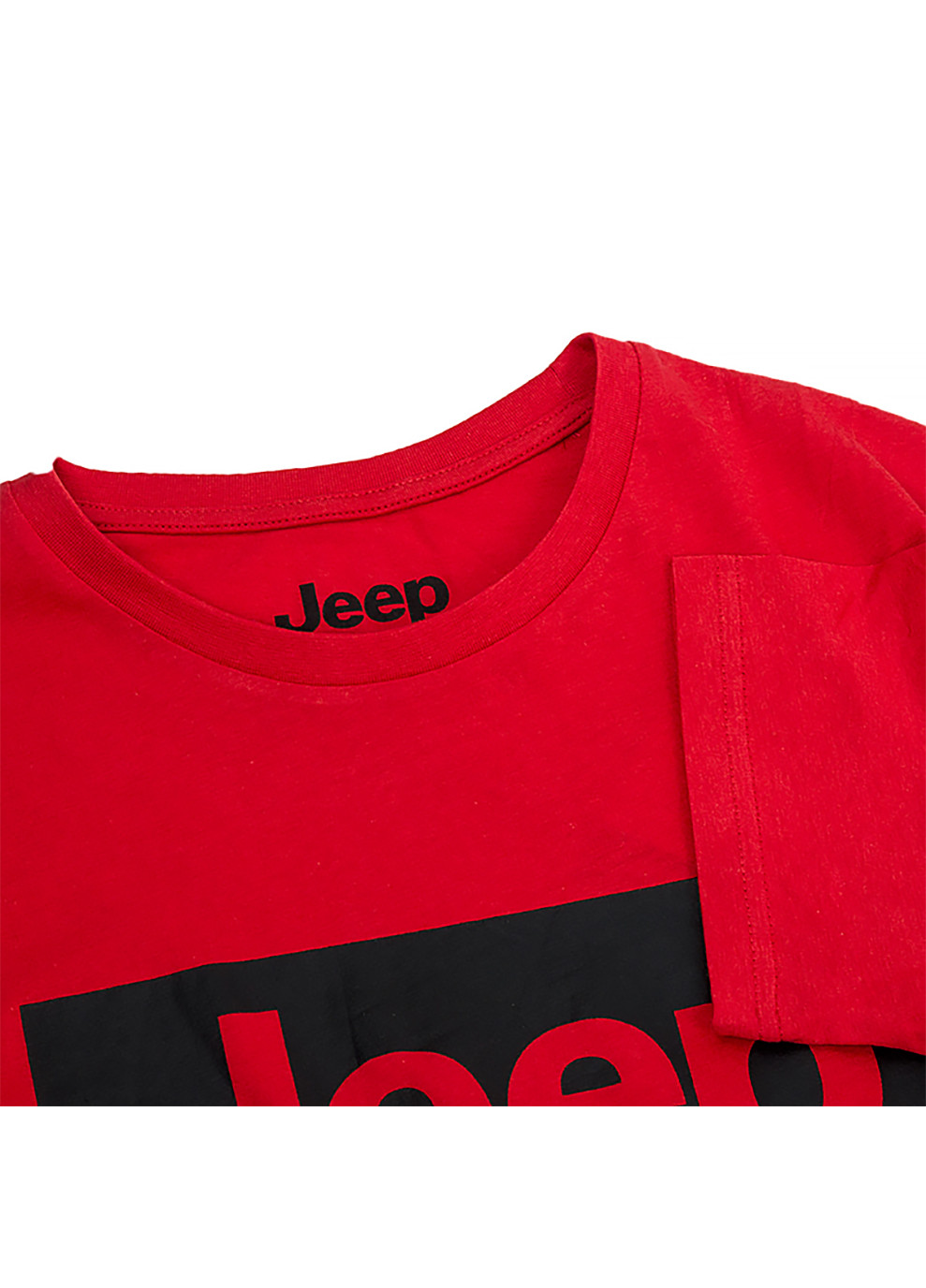 Красная мужская футболка t-shirt contours j22w красный l (o102581-r699 l) Jeep