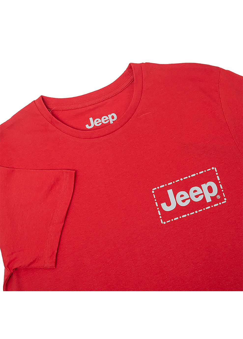 Красная мужская футболка t-shirt stiched frame small print j22w красный l (o102585-r702 l) Jeep