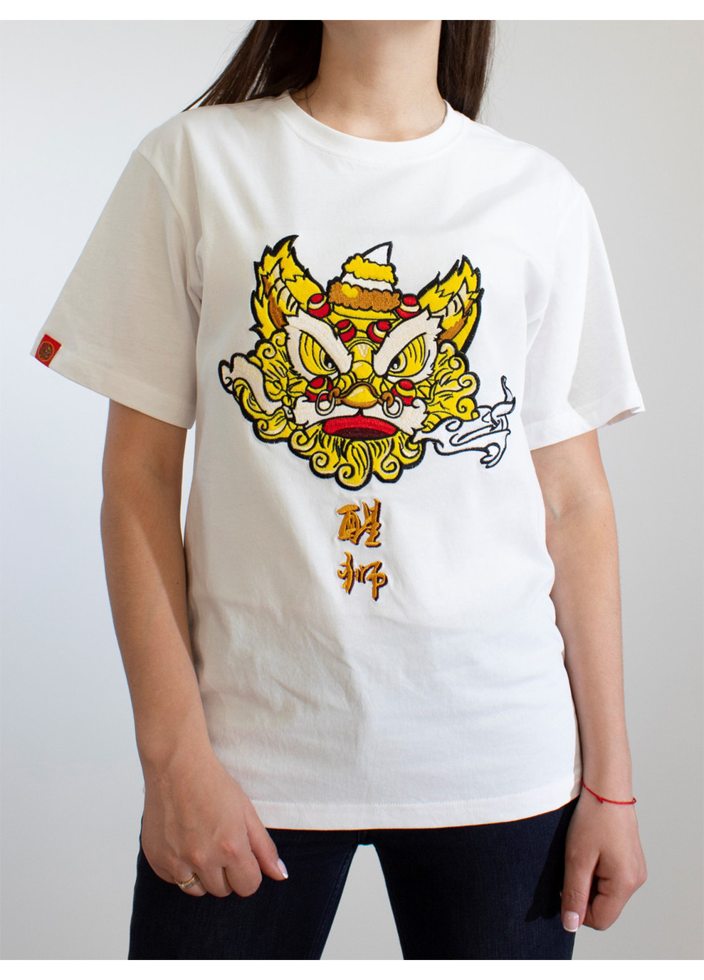 Белая мужская футболка golden dragon white m (28972293) No Brand