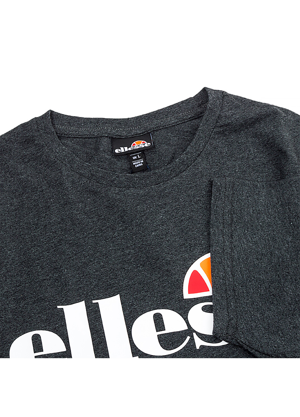 Серая мужская футболка sl prado серый l (shc07405-dark-grey-marl l) Ellesse