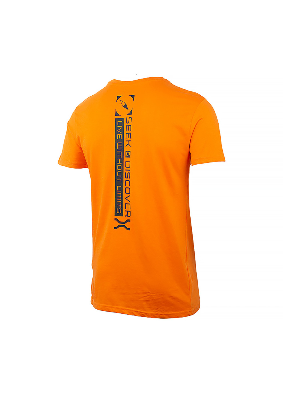 Оранжевая мужская футболка t-shirt seek&discovery back vertical print jx22a оранжевый s (o102628-o288 s) Jeep