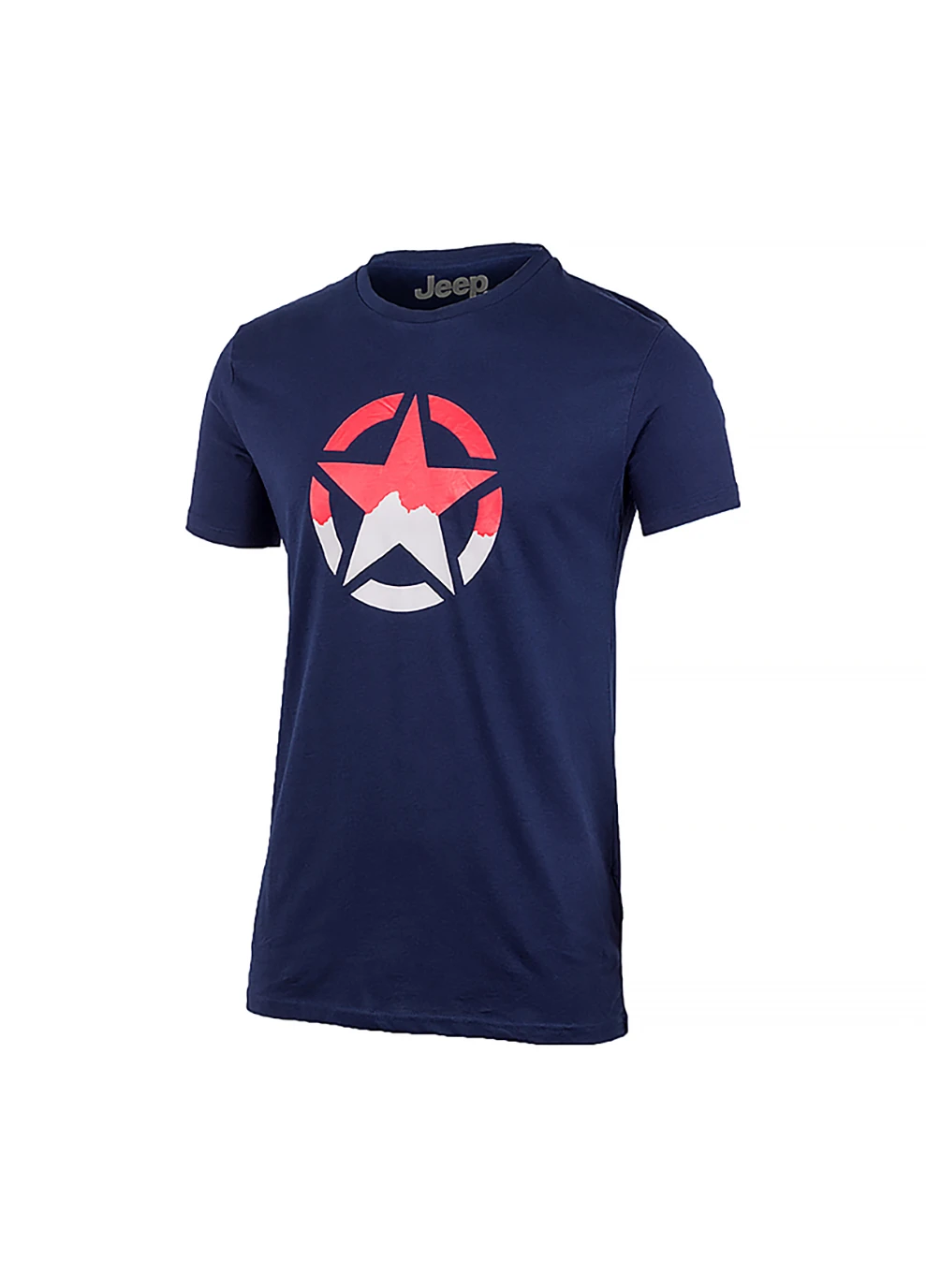 Синяя мужская футболка t-shirt star j22w синий s (o102582-a184 s) Jeep