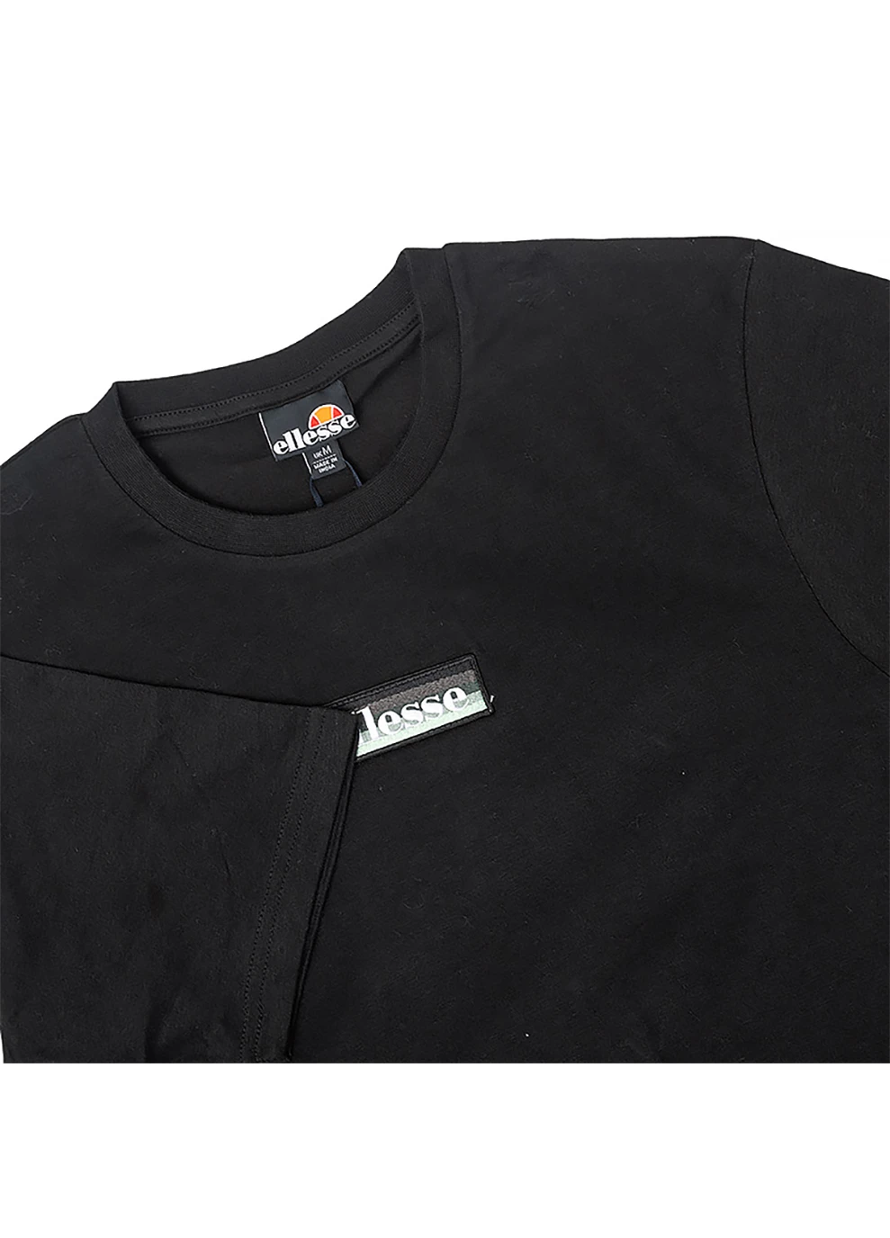 Чорна чоловіча футболка valliteri tee чорний l (shl13325-black l) Ellesse