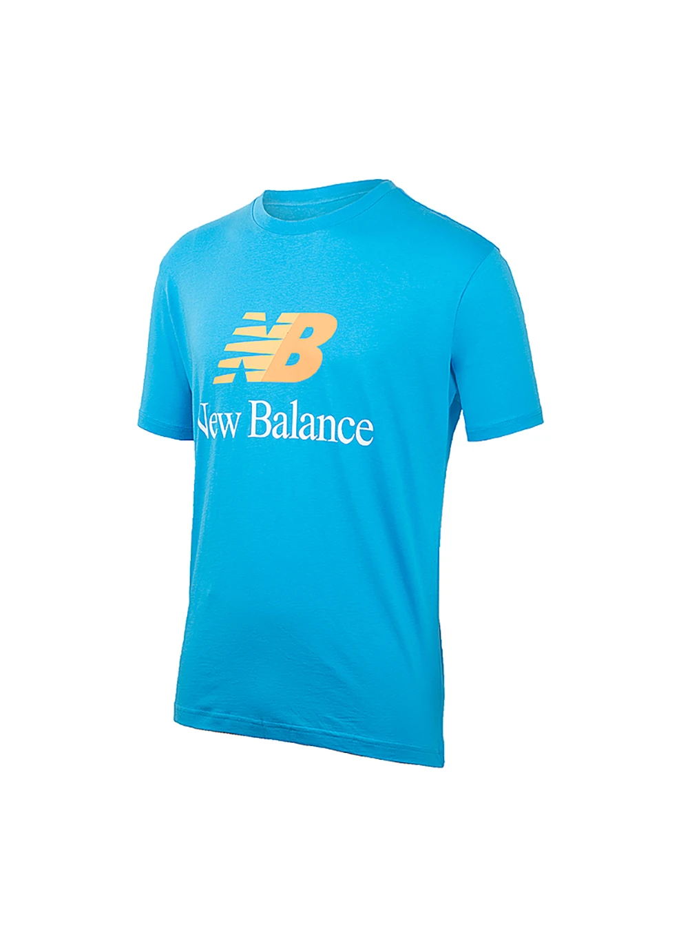 Синя чоловіча футболка essentials celebrate блакитний m (mt21529vsk m) New Balance