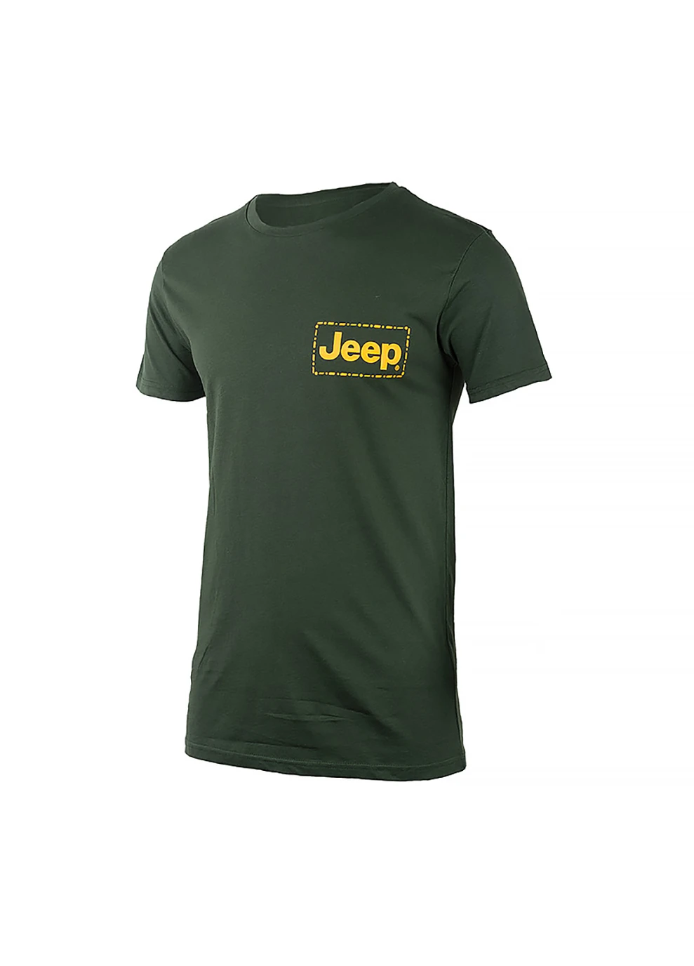 Хакі (оливкова) чоловіча футболка t-shirt stiched frame small print j22w хакі 2xl (o102585-e853 2xl) Jeep