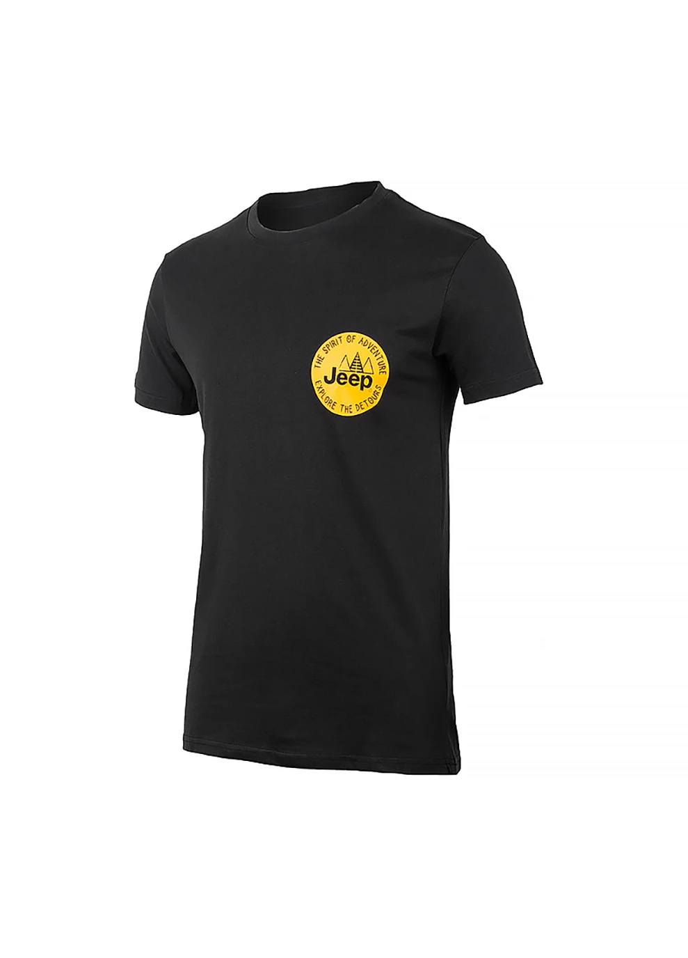 Черная мужская футболка t-shirt the spirit of adventure черный xl (o102586-b965 xl) Jeep
