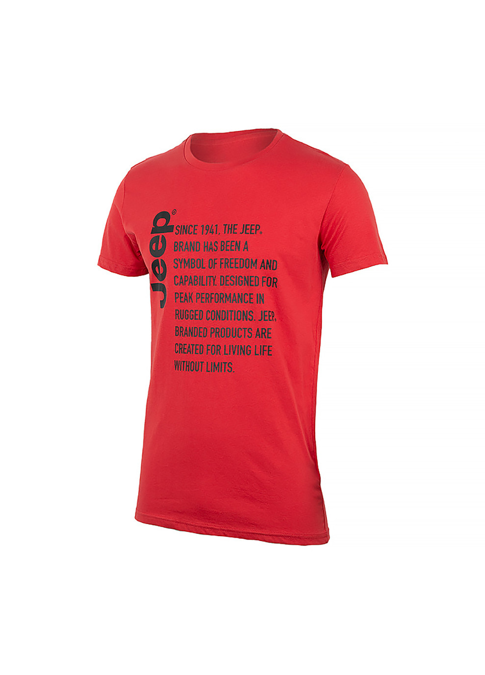 Красная мужская футболка t-shirt since 1941 красный xl (o102591-r699 xl) Jeep