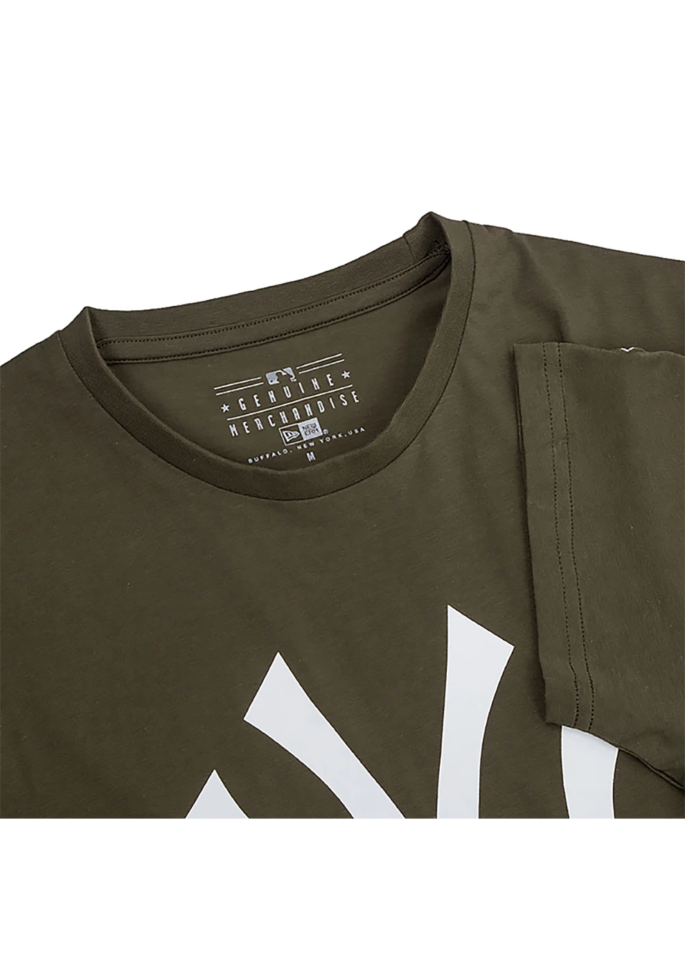 Хаки (оливковая) мужская футболка ss mlb nyy хаки l (11863694 l) New Era