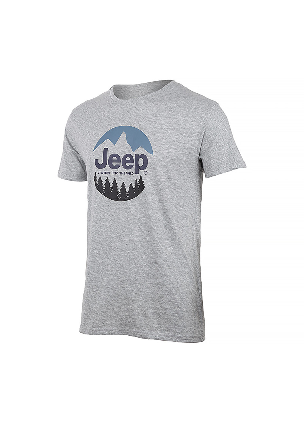 Серая мужская футболка t-shirt the spirit of adventure серый m (o102588-g347 m) Jeep