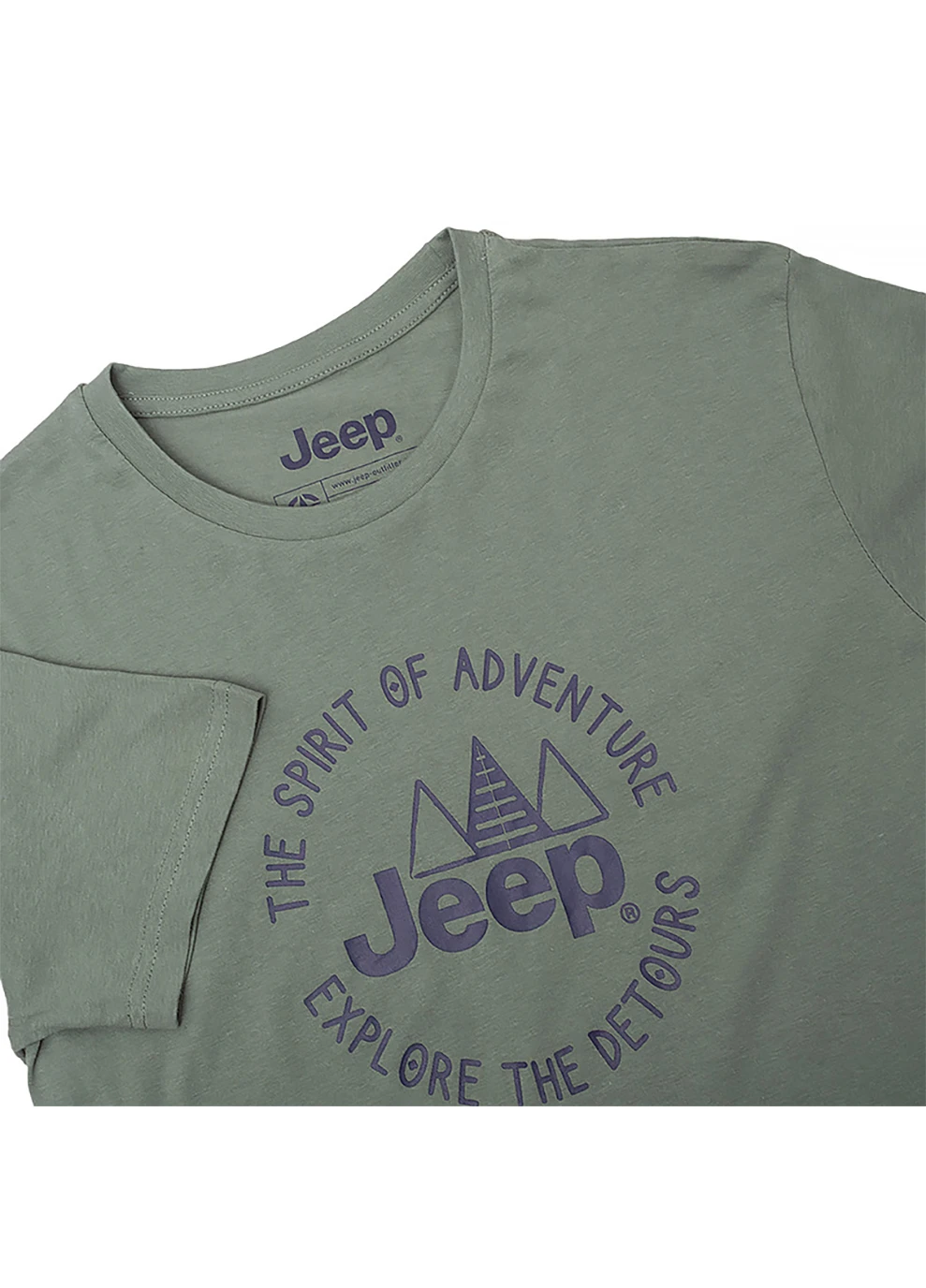 Хакі (оливкова) чоловіча футболка t-shirt the spirit of adventure хакі xl (o102587-e847 xl) Jeep