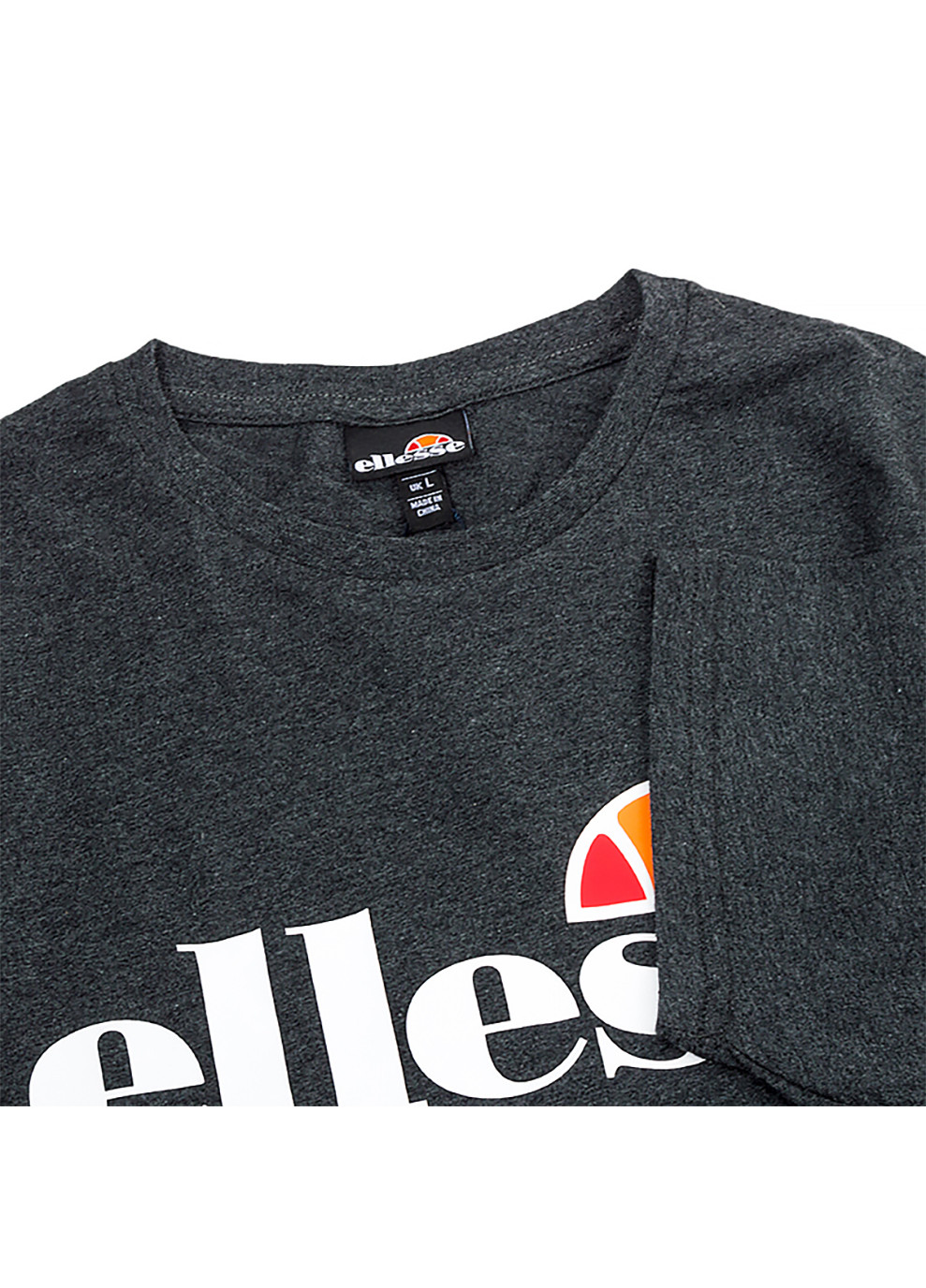 Сіра чоловіча футболка sl prado сірий xl (shc07405-dark-grey-marl xl) Ellesse