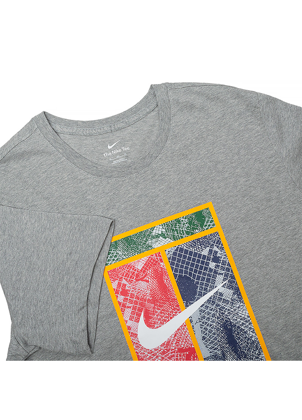 Серая мужская футболка m nkct tee heritage серый s (dz2637-063 s) Nike