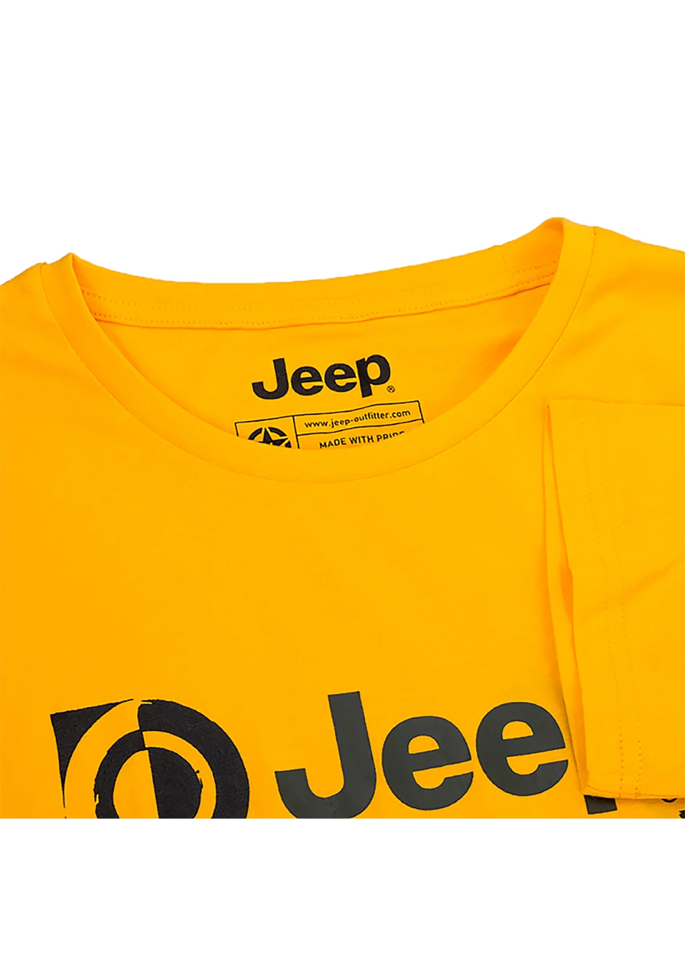 Жовта чоловіча футболка t-shirt paintbrush j22w жовтий m (o102590-y247 m) Jeep