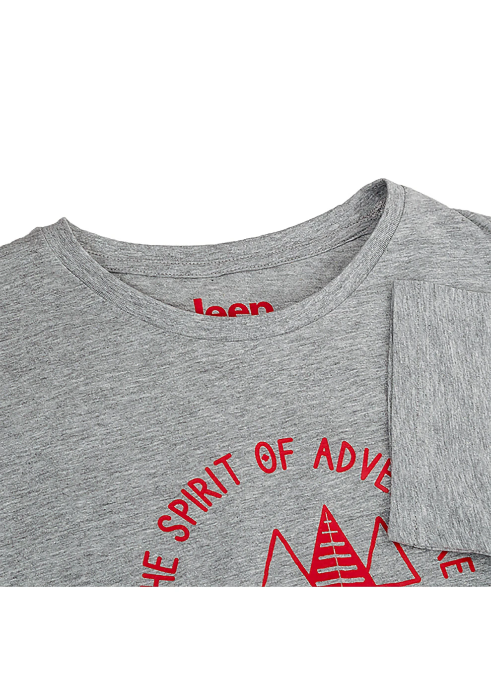 Сіра чоловіча футболка t-shirt the spirit of adventure сірий m (o102587-j866 m) Jeep