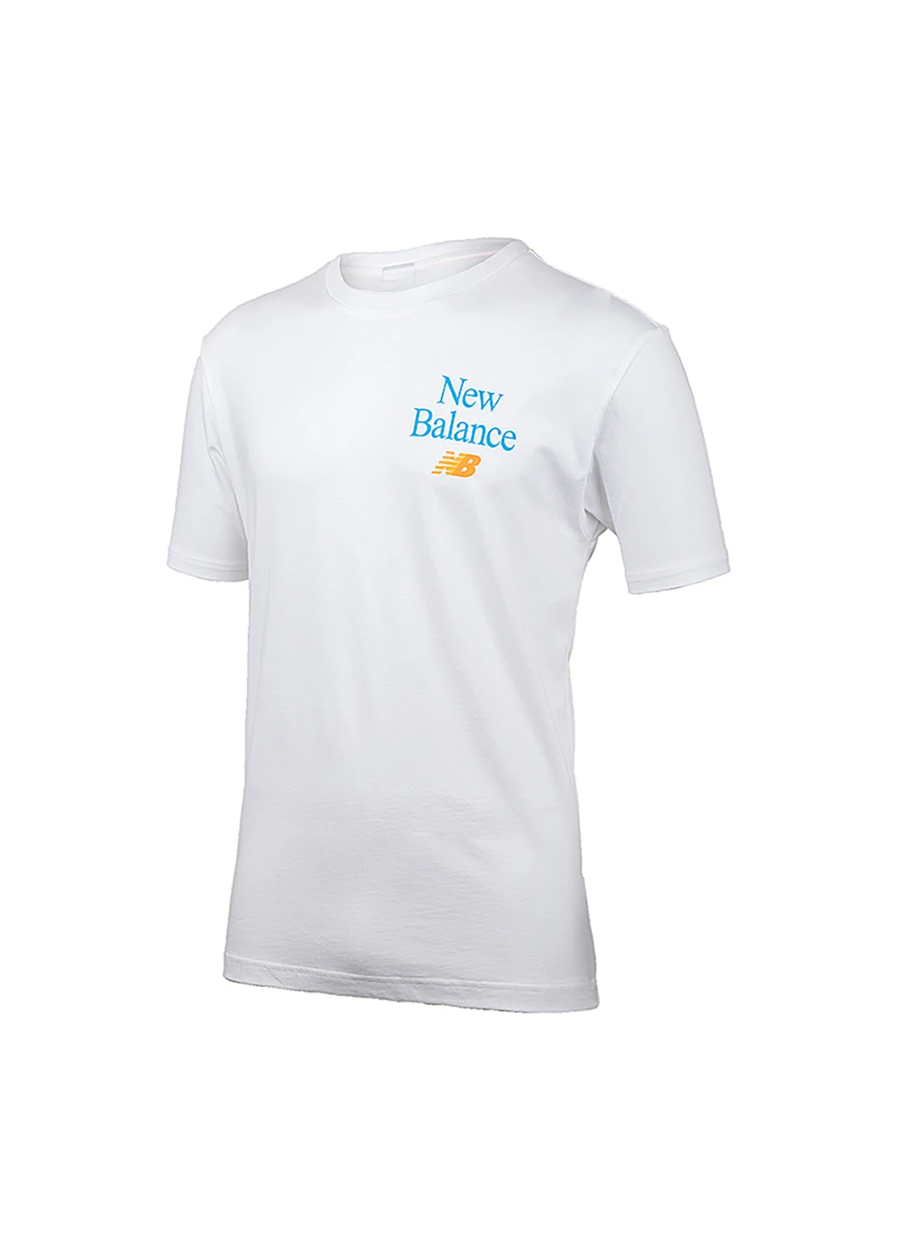 Біла чоловіча футболка essentials celebrate білий m (mt21515wt m) New Balance