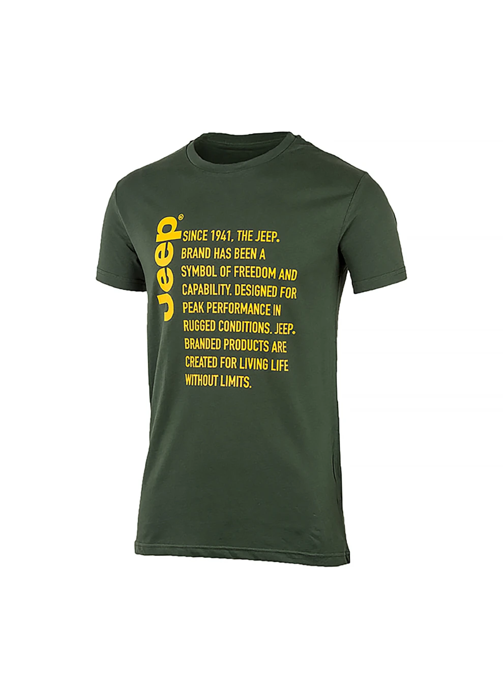 Хаки (оливковая) мужская футболка t-shirt since 1941 хаки xl (o102591-e853 xl) Jeep