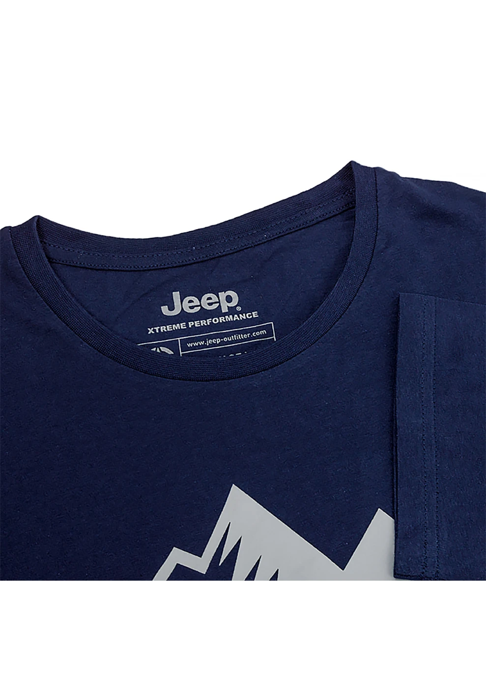 Синя чоловіча футболка t-shirt mountain xpedition print jx22a синій m (o102627-k882 m) Jeep