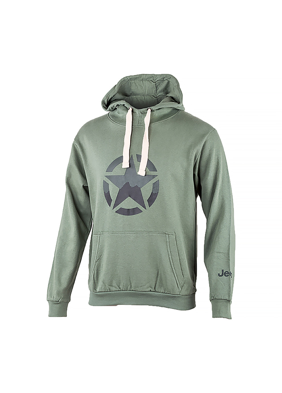 Мужское Худи HOODED SWEATSHIRT STAR Хаки Jeep (260793405)